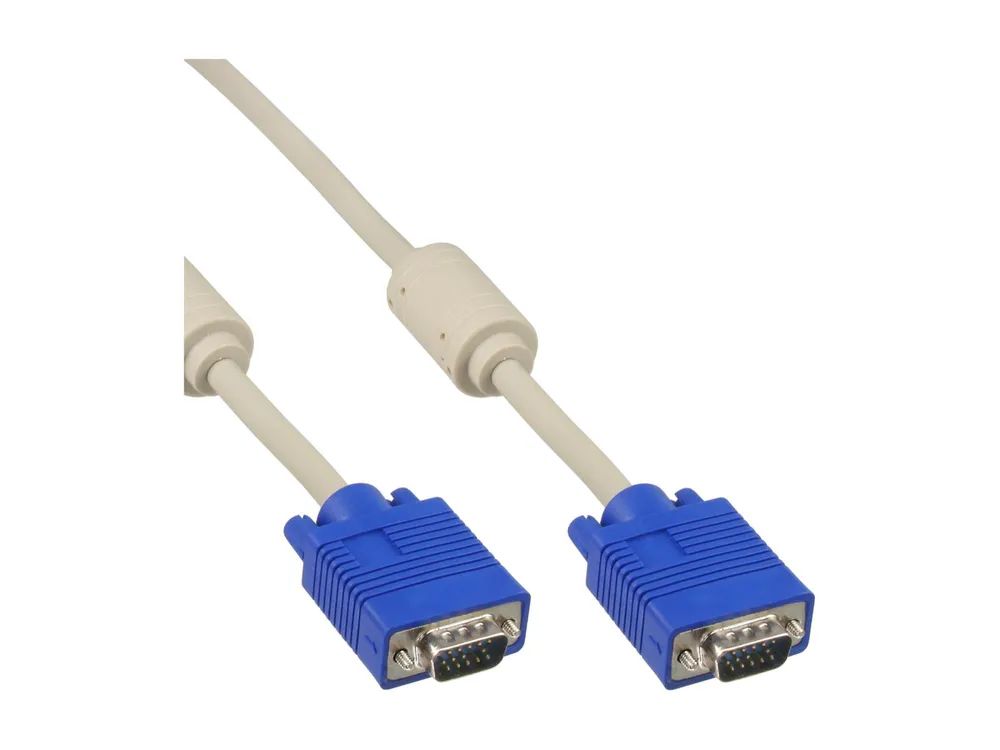 InLine S-VGA Kabel - 15pol HD Stecker / Stecker - grau - 1,5m