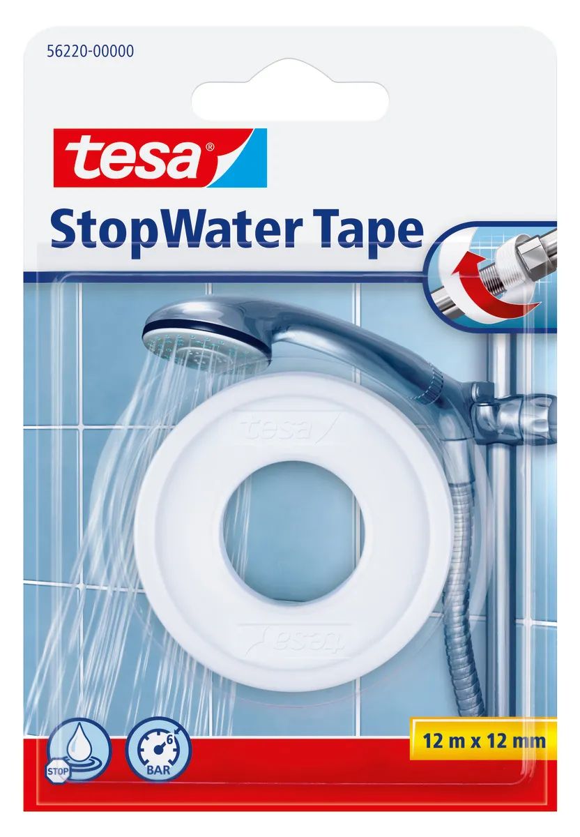 tesa® Stopwater Tape 12 m x 12 mm, gegen Feuchtigkeit