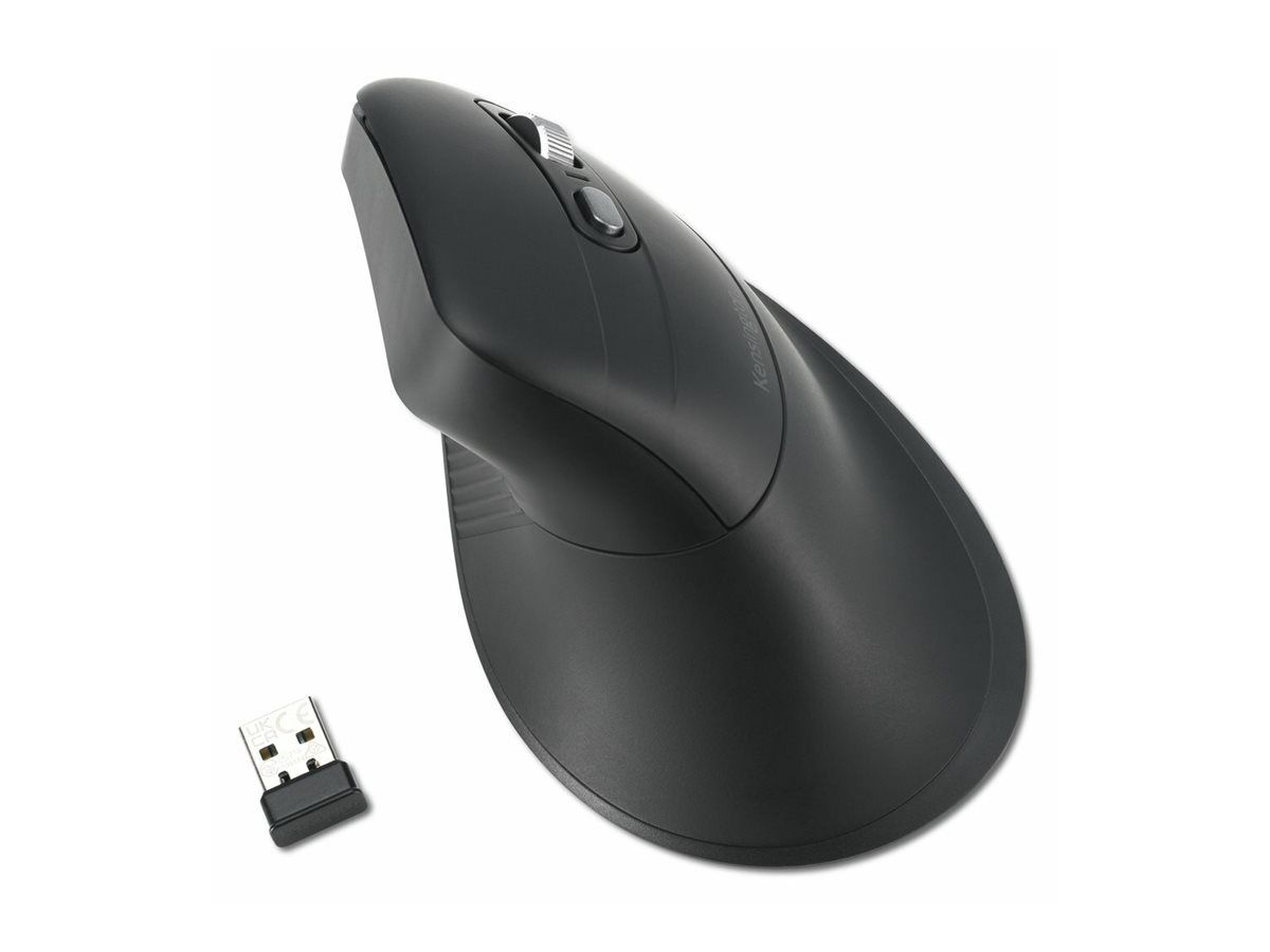 Kensington Pro Fit Ergo MY630 EQ - Maus - wiederaufladbar - ergonomisch - 5 Tasten - kabellos - 2.4 GHz, Bluetooth - kabelloser Empfänger (USB)