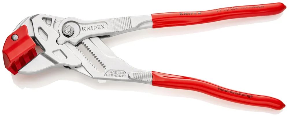 KNIPEX Fliesenbrechzange mit Kunststoff überzogen verchromt 250 mm