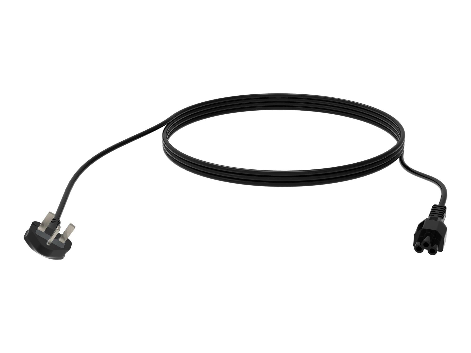 Vision Stromkabel - BS 1363 zu IEC 60320 C5 Clover