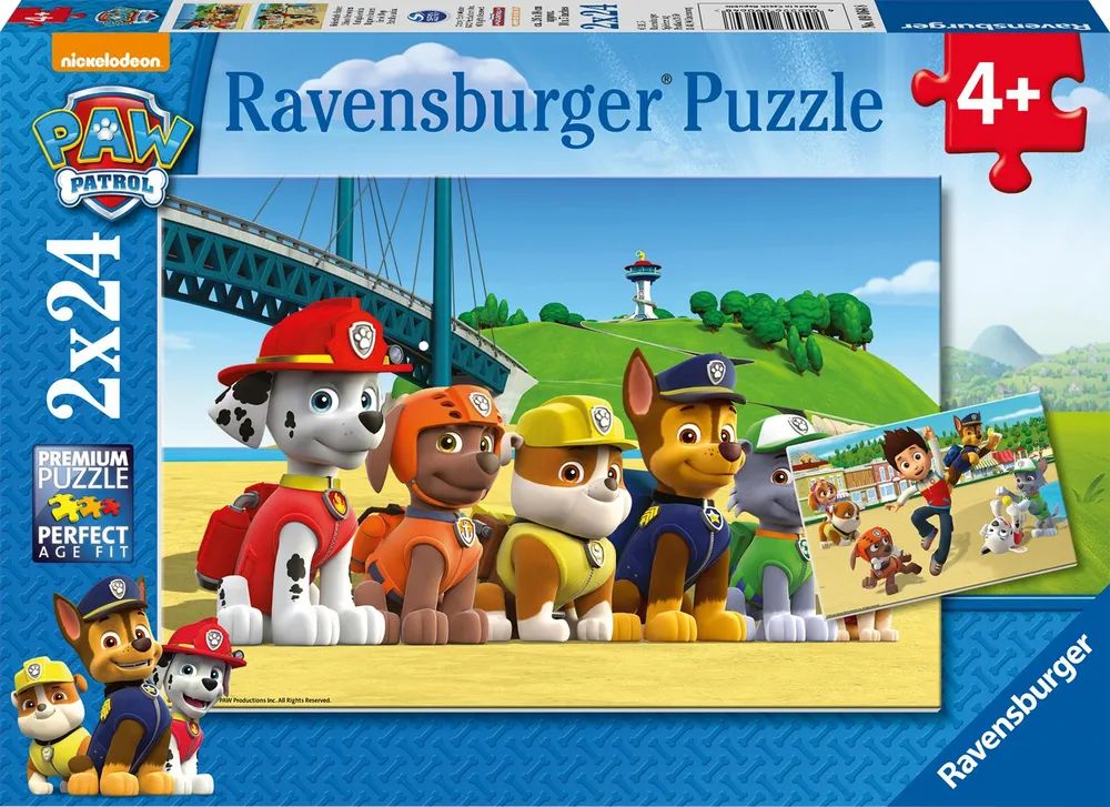 Ravensburger Verlag GmbH Pz. PAW Heldenhafte Hunde 2x24T