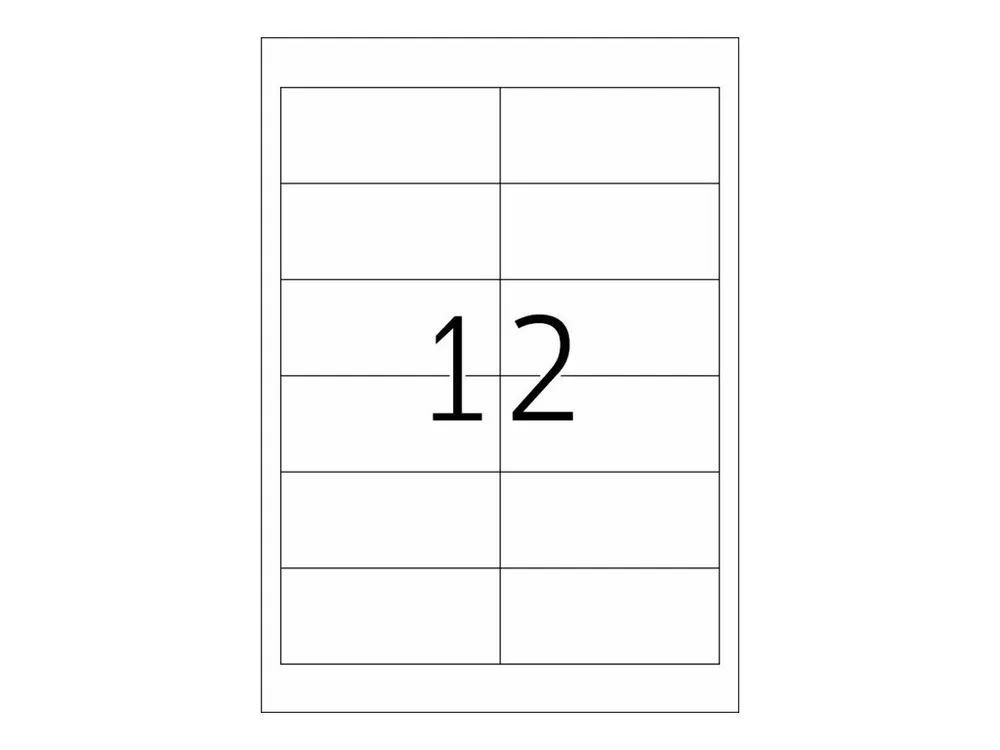 HERMA Special - Matt - permanent selbstklebend - durchsichtig - 97 x 42.3 mm 300 Etikett(en) (25 Bogen x 12)
