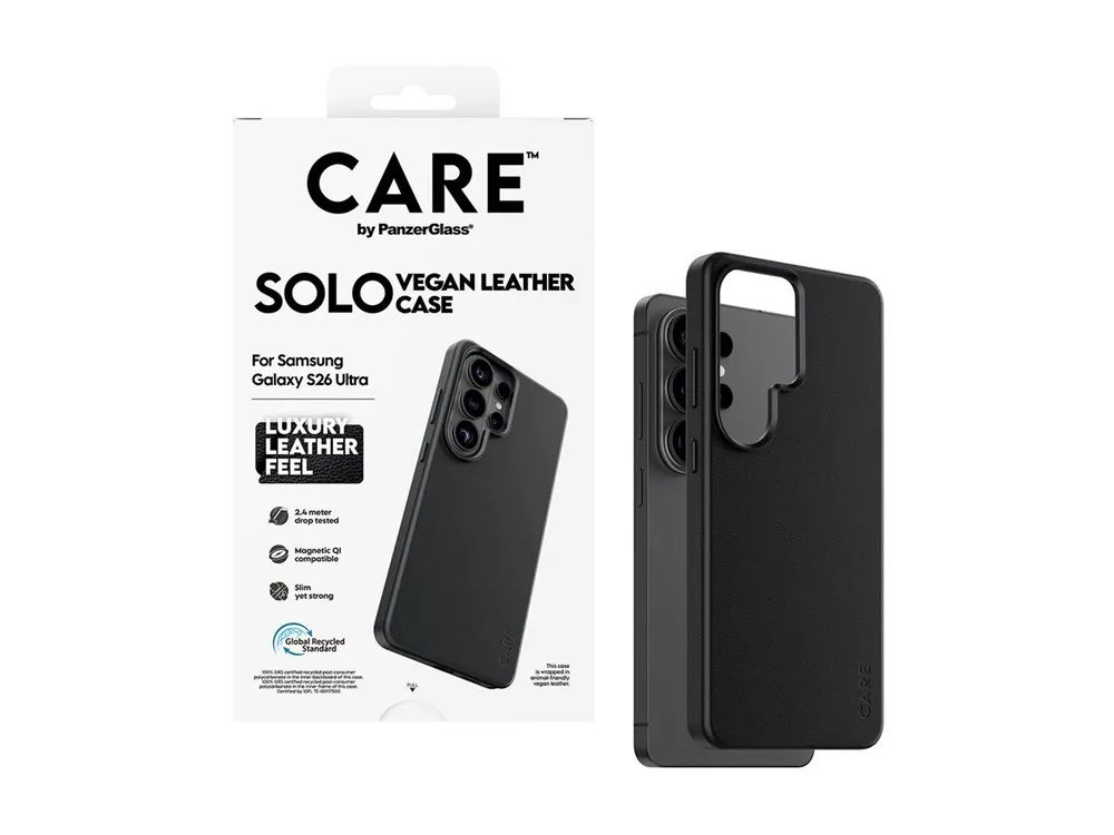 PanzerGlass CARE by PanzerGlass Solo - Hintere Abdeckung für Mobiltelefon - Qi - Polyurethan (PU)
