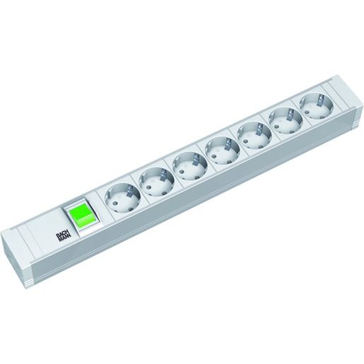 Bachmann STECKDOSENLEISTE MIT SCHALTER / BACHMA 333.600 7FACH 19Z 333.600