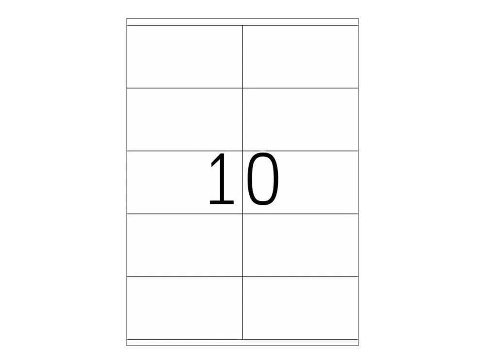 HERMA Premium - Papier - matt - permanent selbstklebend - weiß - 105 x 57 mm 1000 Etikett(en) (100 Bogen x 10)