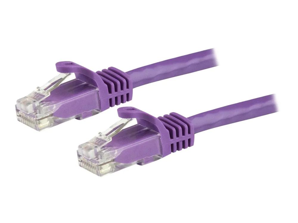 StarTech.com 1,5m CAT6-Kabel - Patchkabel - lila - violett - Snagless - Patch-Kabel - RJ-45 (M)
