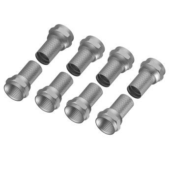 Hama F-Stecker, 7,0 mm, schraubbar, 8 Stück