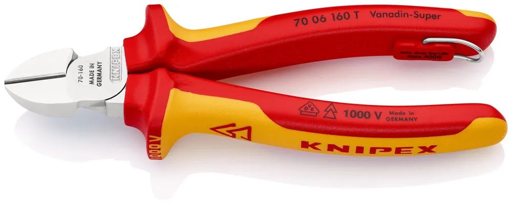 KNIPEX Seitenschneider isoliert mit 2K-Hüllen 160 mm