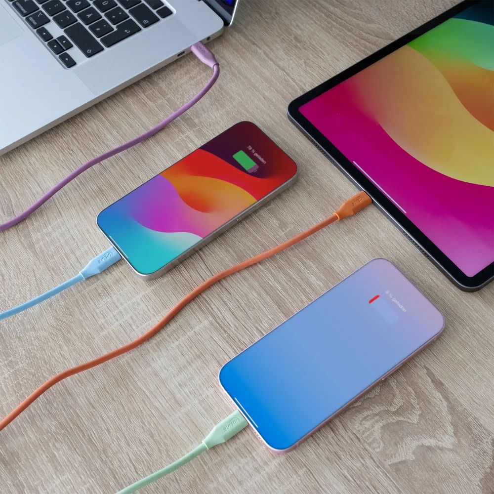 InLine USB 2.0 Kabel - USB-C Schnellladekabel 100W - Papaya/orange 0,5m