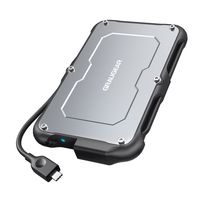 GrauGear externes Festpl.Gehäuse 2.5"HDD/SSD USB 3.2 Spritzs - Laufwerks-Gehäuse - 2 - Gehäuse - 2,5"