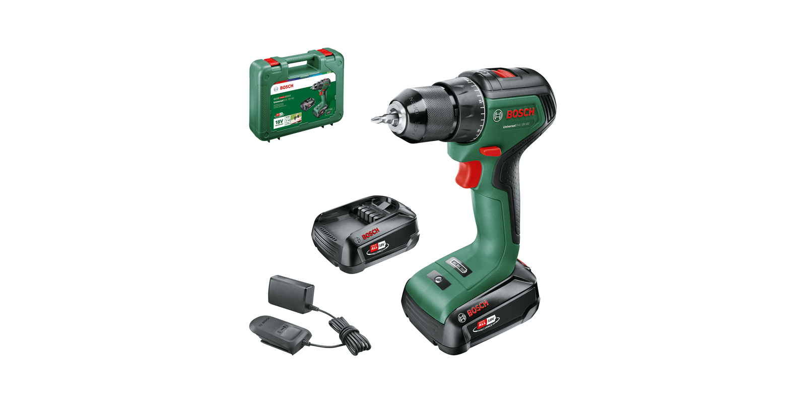 Bosch UniversalDrill 18V-60 2x 2,0Ah