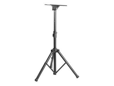 Manhattan TV/Monitor/Projector/Laptop Mount, Tripod Floor Stand, 1 screen/device, Screen Sizes: 13-32", VESA 75x75 to 100x100mm, Max 15kg, Height Adjustable, Black, Lifetime Warranty - Aufstellung - Stativ - für Notebook / Tablet / Projektor - tragba
