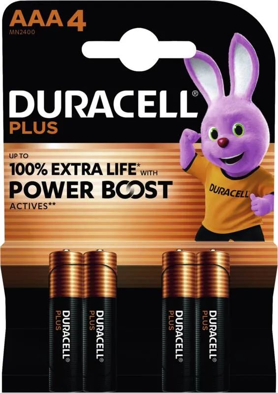 Duracell Plus-AAA(MN2400/LR03) BOOST K4