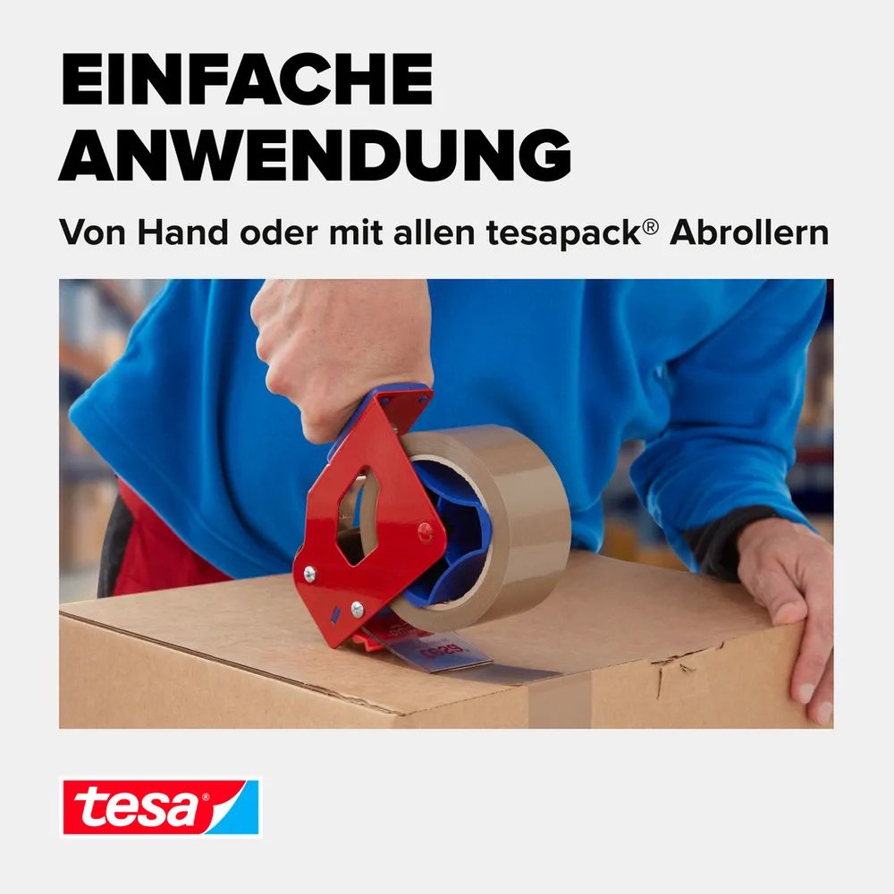 tesapack® Ultra Strong Braun 66m x 50mm, 6er-Pack, extra reißfest