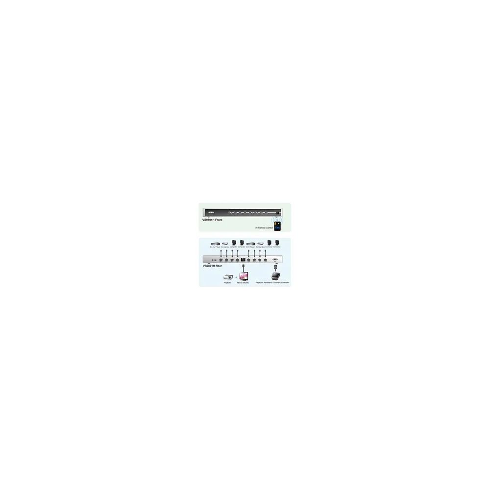 ATEN VS0801H - Video/Audio-Schalter - 8 x HDMI
