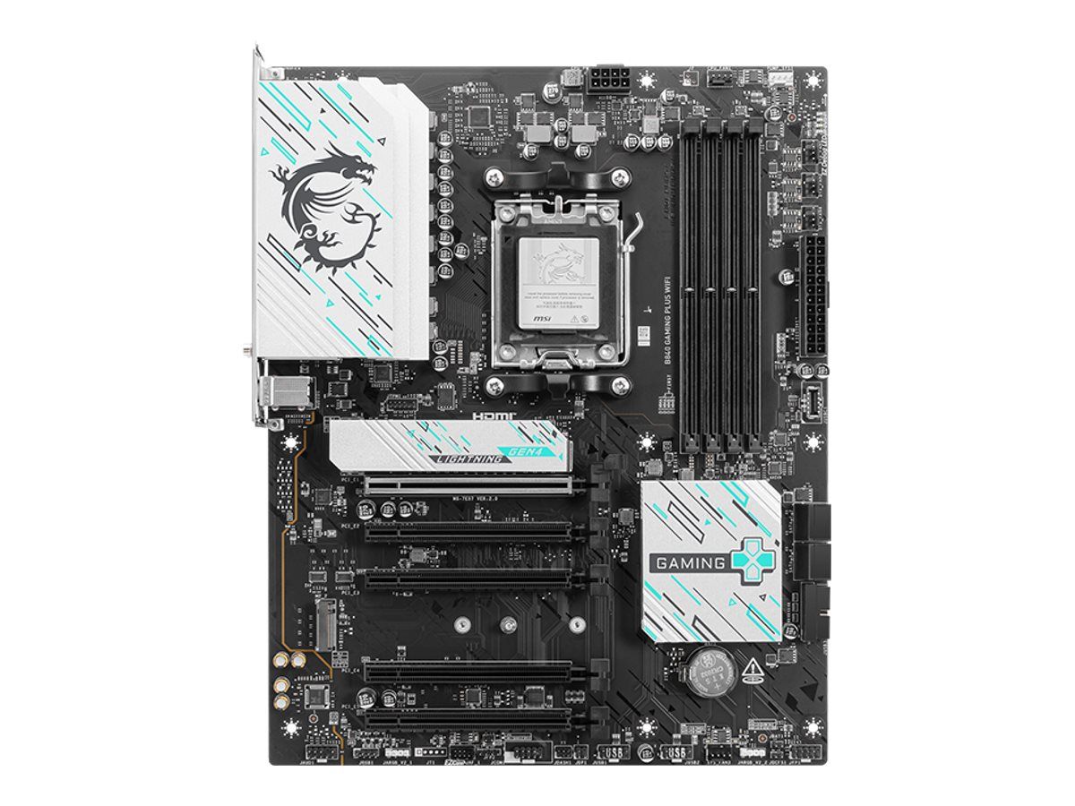 MSI B840 GAMING PLUS WIFI - Motherboard - ATX - Socket AM5 - AMD B840 Chipsatz - USB 3.2 Gen 2, USB-C 3.2 Gen2, USB 3.2 Gen 1 - 2.5 Gigabit LAN, Wi-Fi 7 - Onboard-Grafik (CPU erforderlich)