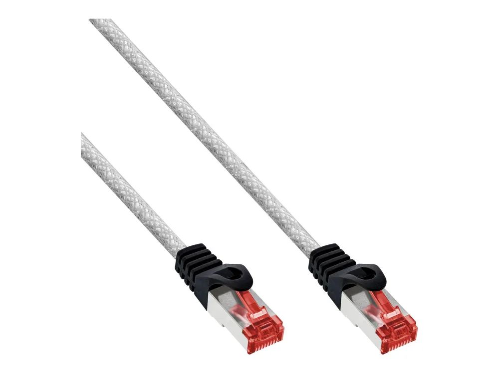 InLine Patchkabel - S/FTP (PiMf) - Cat.6 - 250MHz - PVC - Kupfer - transparent - 50m