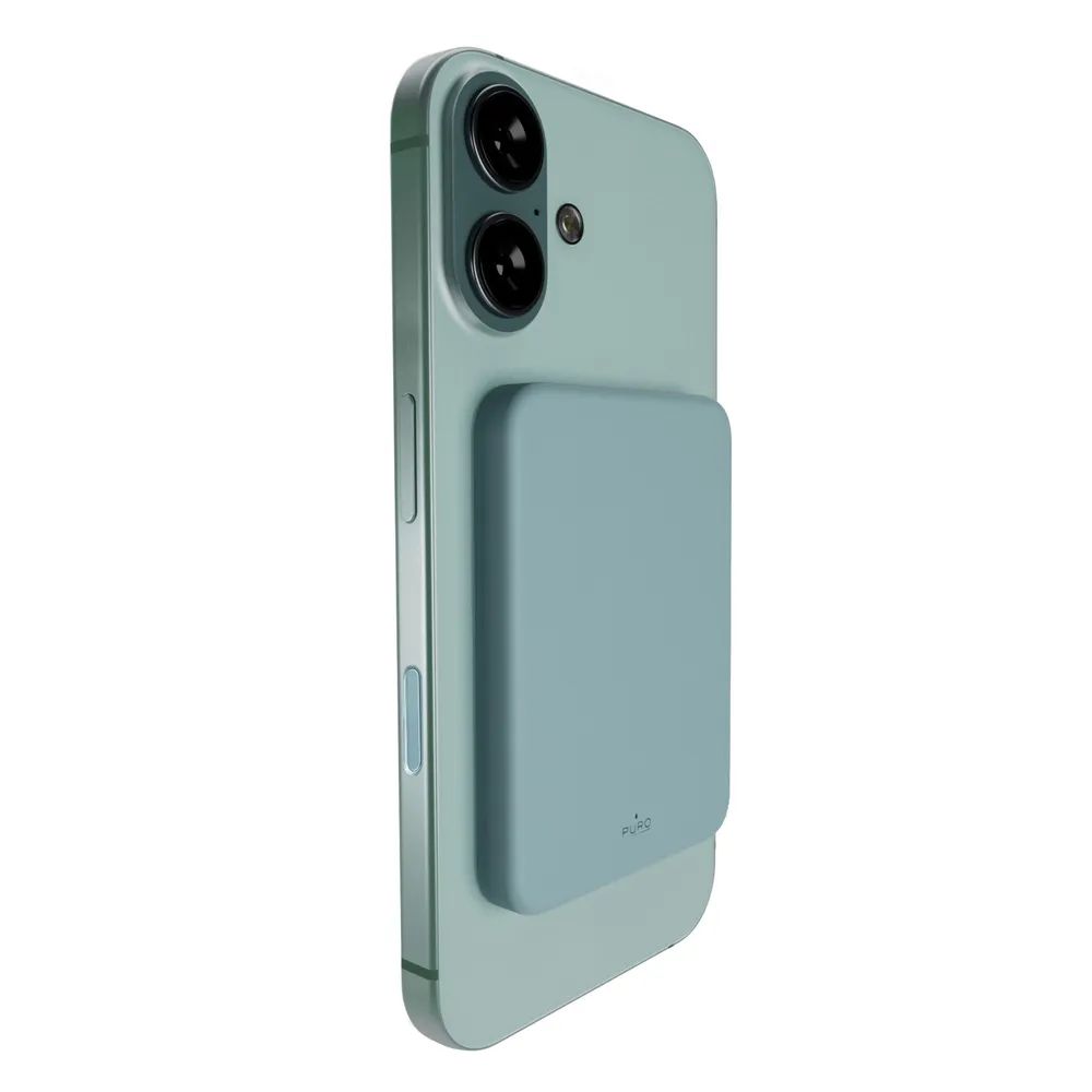 PURO Induktions Powerbank 15W, 4.200 mAh, MagSafe türkis