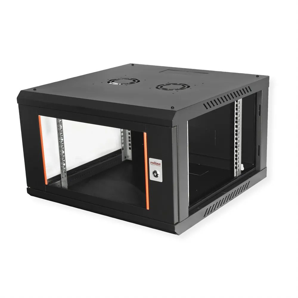 ROLINE 19-Zoll Wandgehäuse Basic Plus 6HE, 600x600 BxT schwarz