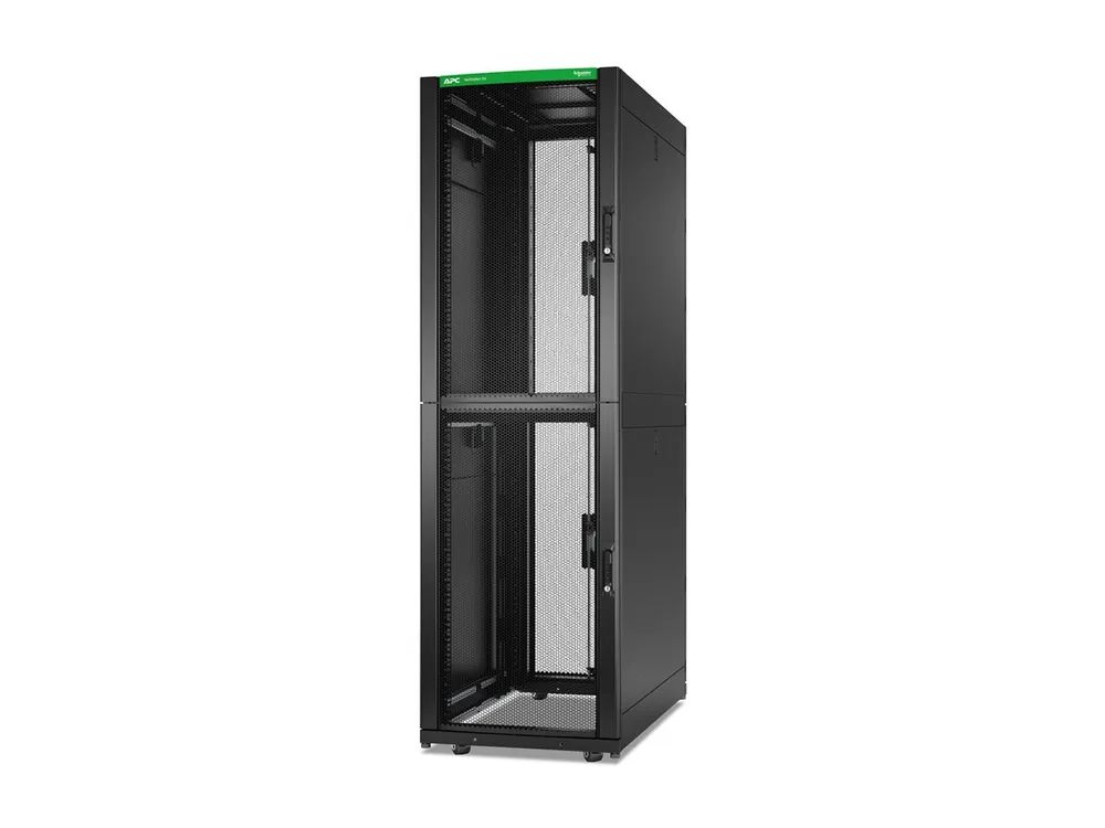 APC NetShelter SX Colocation - Schrank Netzwerkschrank - 2 x 600W x 1070D mm, mit Seiten - bodenstehend - Schwarz - 42HE - 48.3 cm (19")