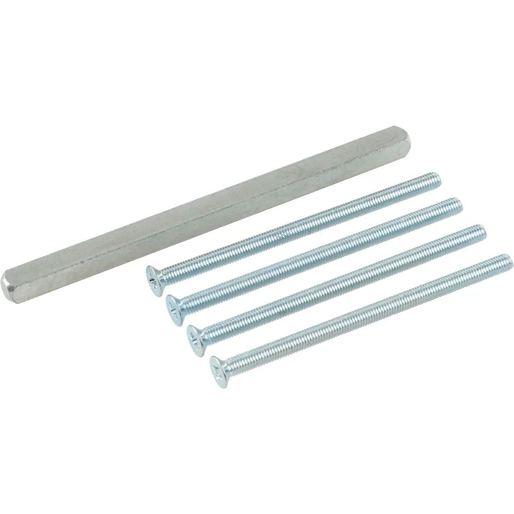 Maco Stift und Schrauben für Rosettengarnituren hoch und nieder, Türstärke 76-86 mm