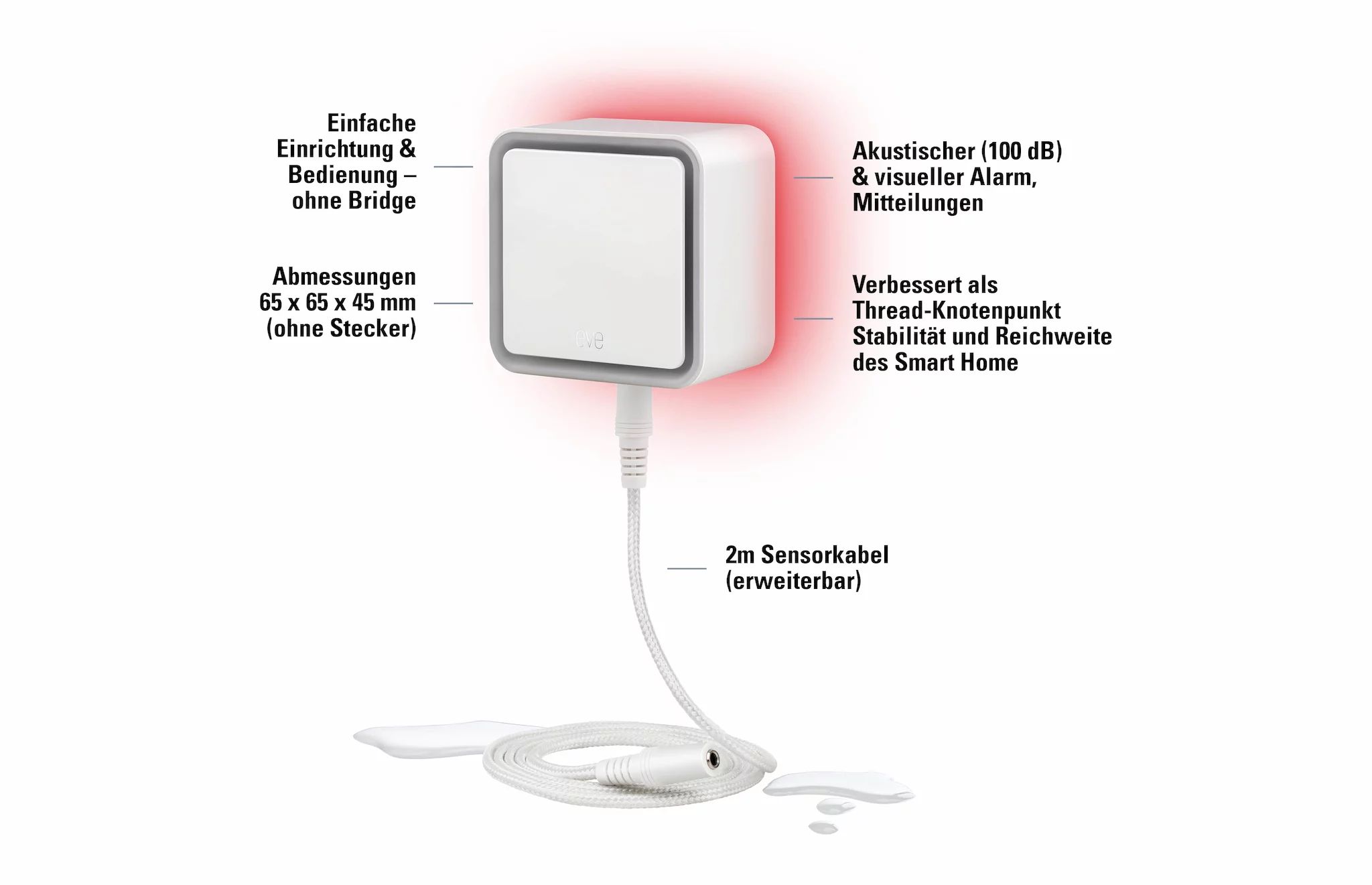 Eve Systems Wassersensor Eve Water Guard Smart Home