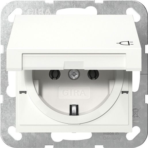 Gira SCHUKO KD SYSTEM 55 REINWEIß / GIRA 445403 SYSTEM 55 445403