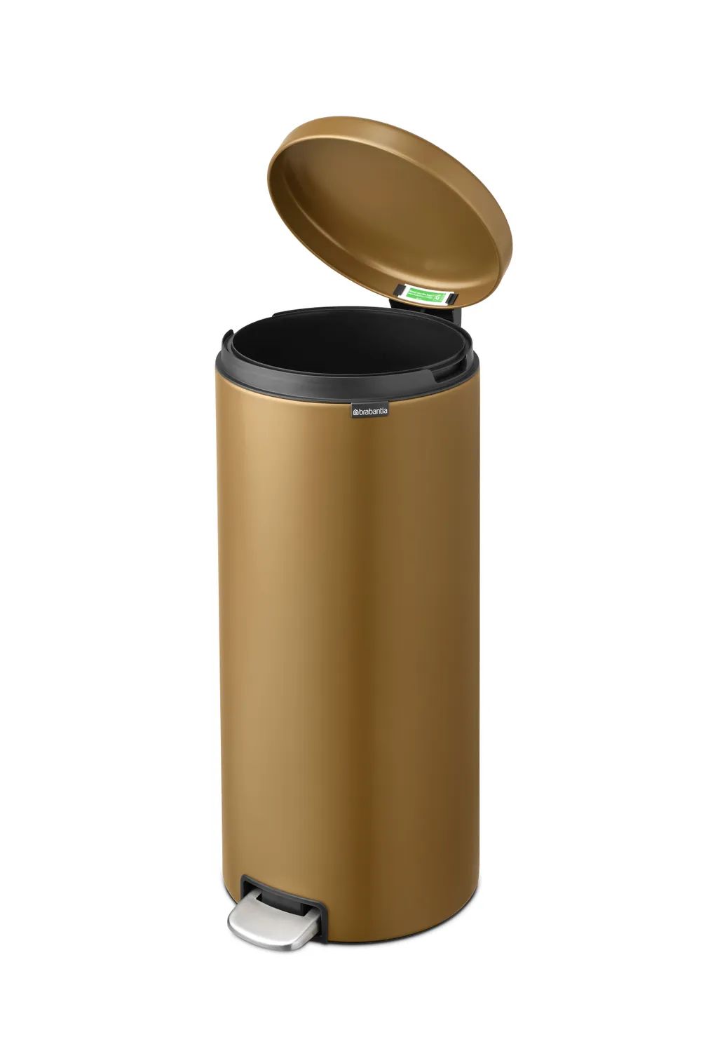 Brabantia NewIcon Treteimer, 30 L - Warm Brass