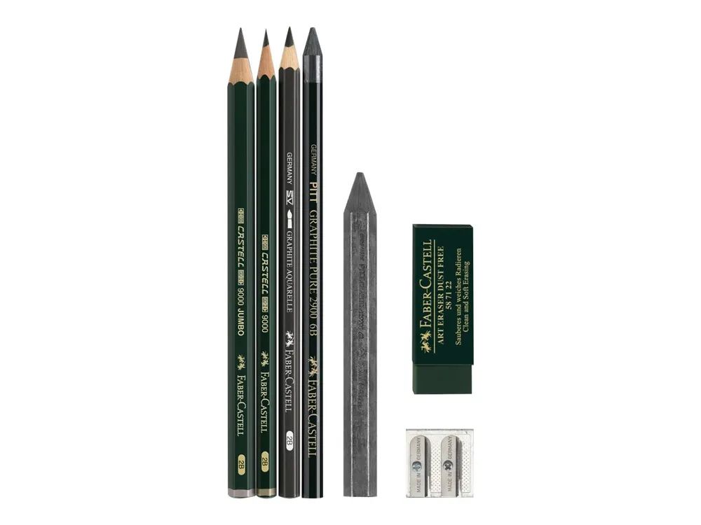 FABER-CASTELL Pitt Graphite set - Farbstift- und Bleistift-Set
