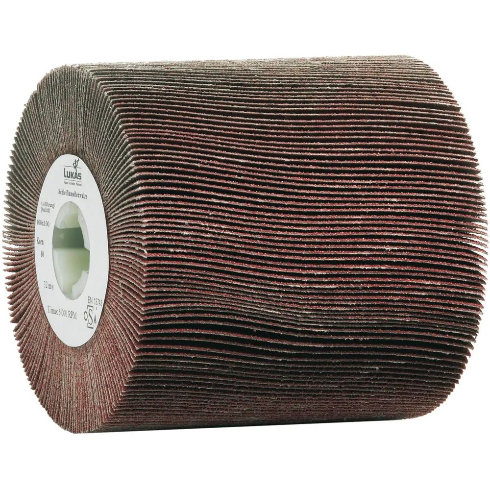 LUKAS Schleiflamellenwalze LWL 100 x 100mm Korn 60