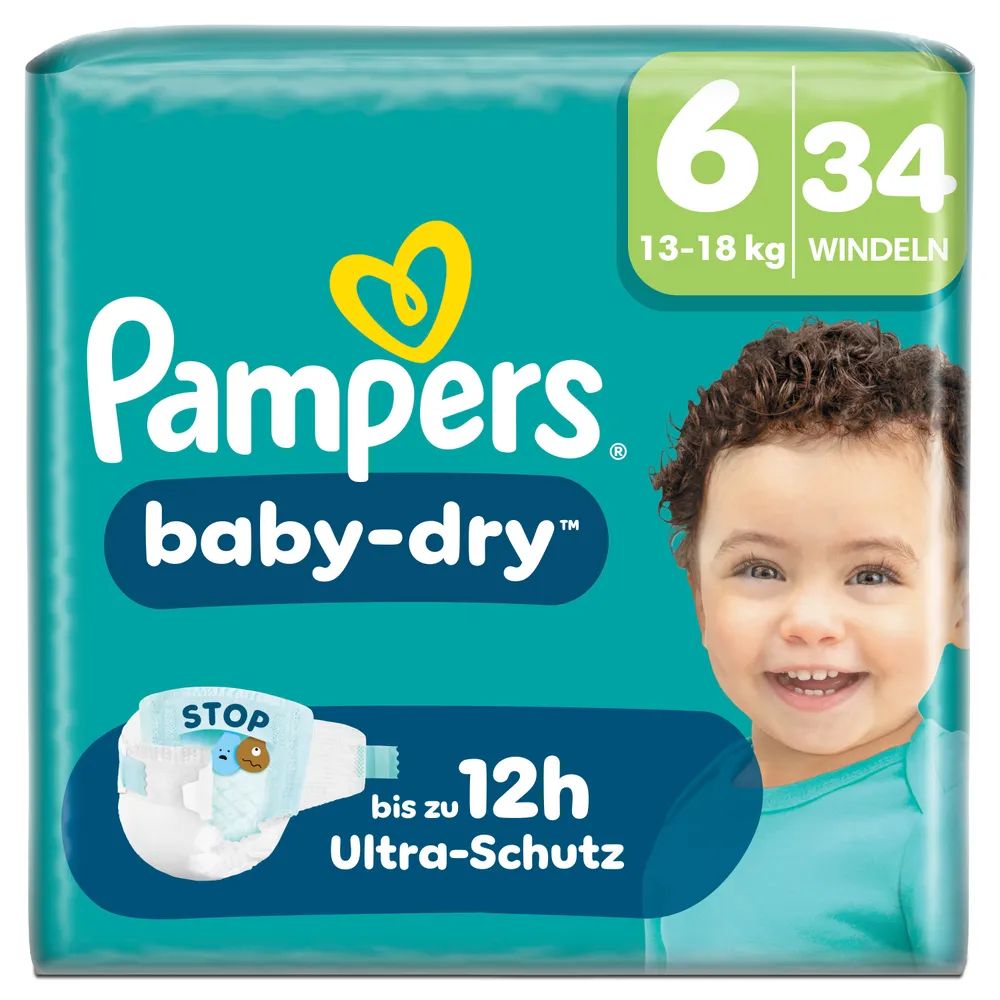 Pampers Baby Dry Gr.6 Extra Large 13-18kg 