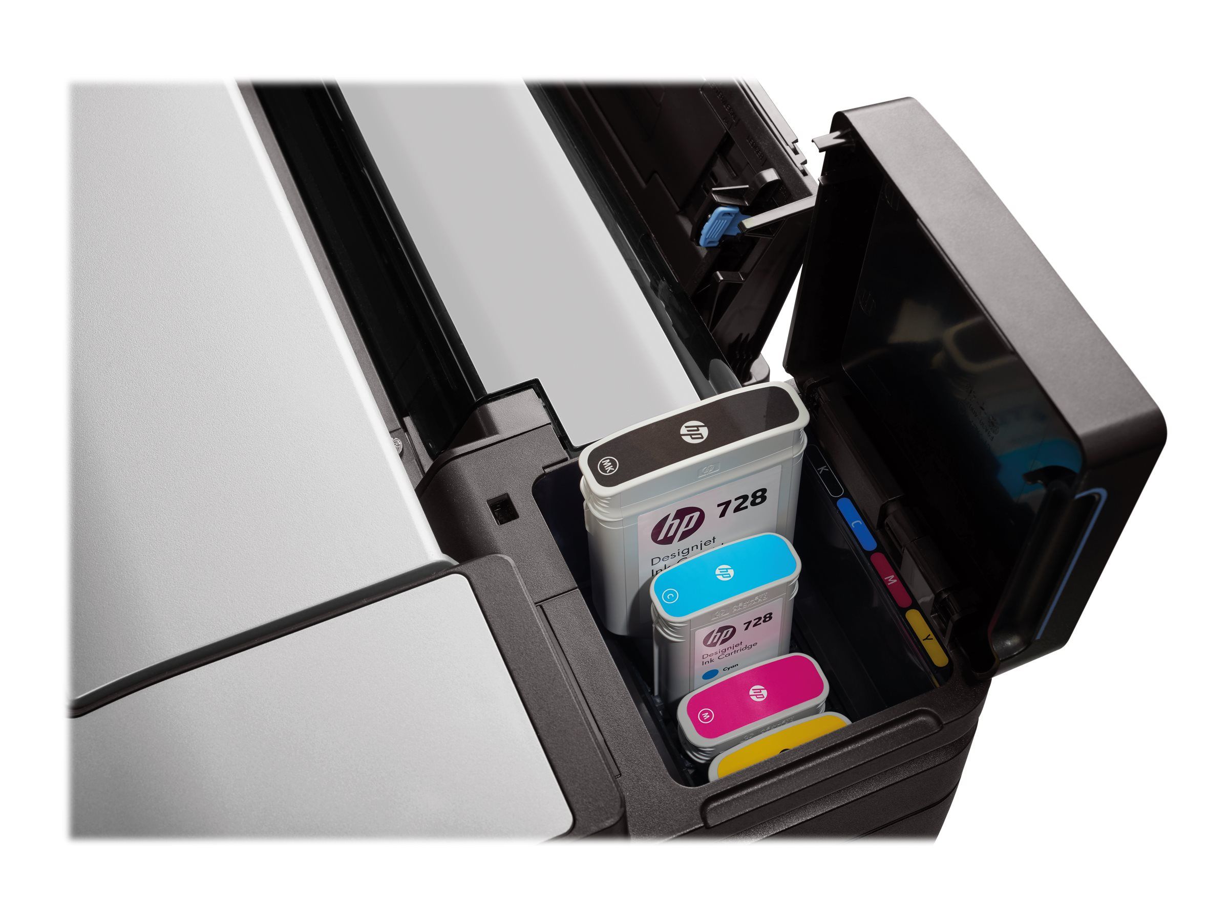 HP DesignJet T830 - 610 mm (24") Multifunktionsdrucker - Farbe - Tintenstrahl - 610 x 2770 mm (Original)