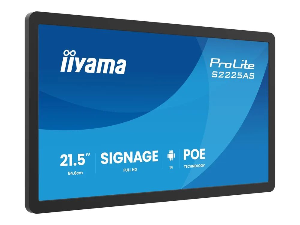 Iiyama 54.6m 21.5" S2225AS-B1P 16 9 M-Touch USB-C IPS
