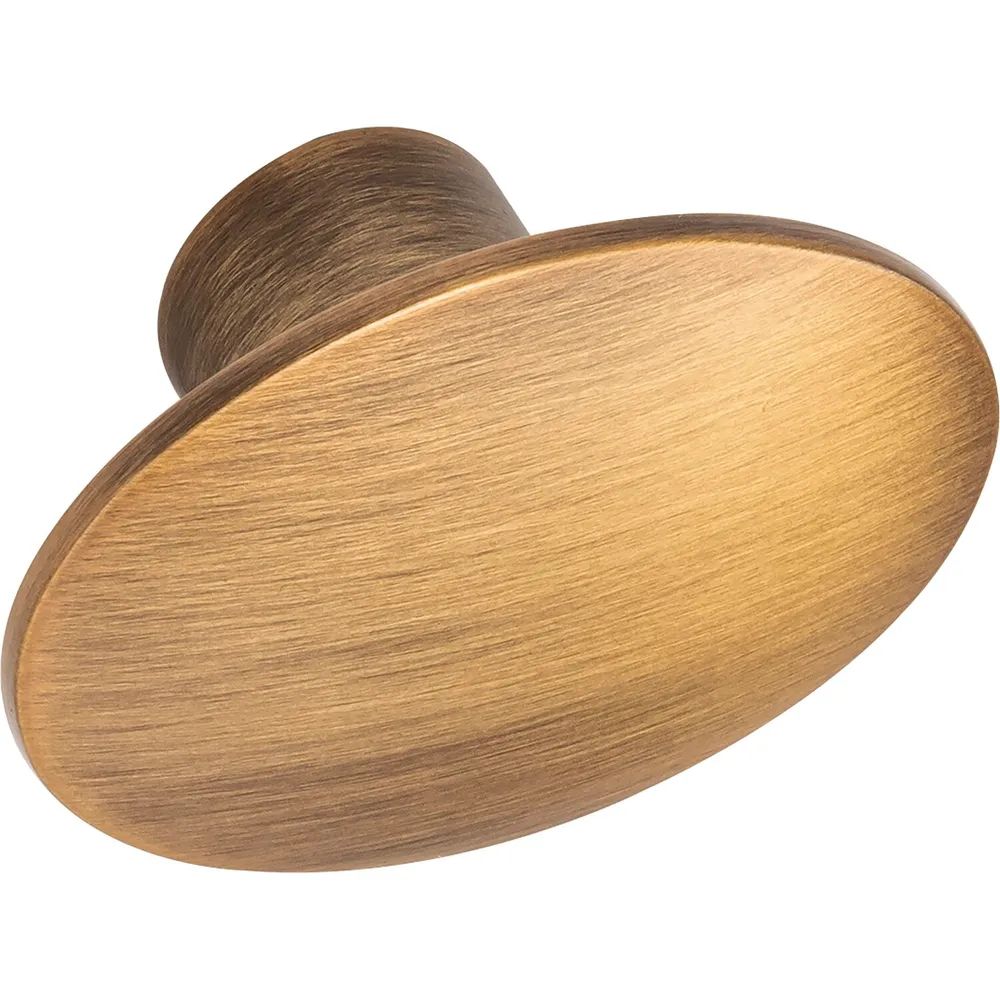 Furnipart Möbelknopf Dome 50x36 mm, Zinkdruckguss Messing gebürstet