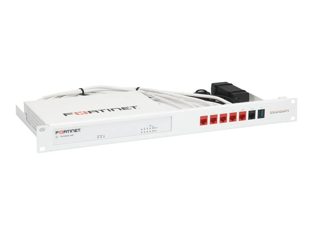 Rackmount.IT RM-FR-T14 - Montagesatz für Netzwerkgeräte - Rack montierbar - RAL 9003, Signal White - 1U - 48.3 cm (19")