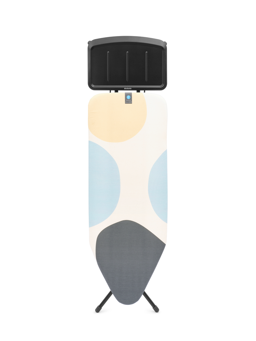 Brabantia Bügeltisch C, 124x45cm, Dst-Ablage Solid, Spring Bubbles
