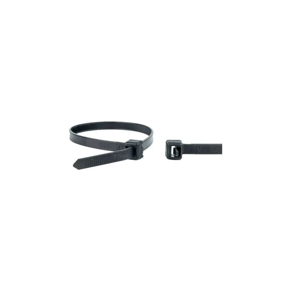 WKK Kabelbinder 4.8x370 schwarz Polyamid 6.6 - wiederlösbar