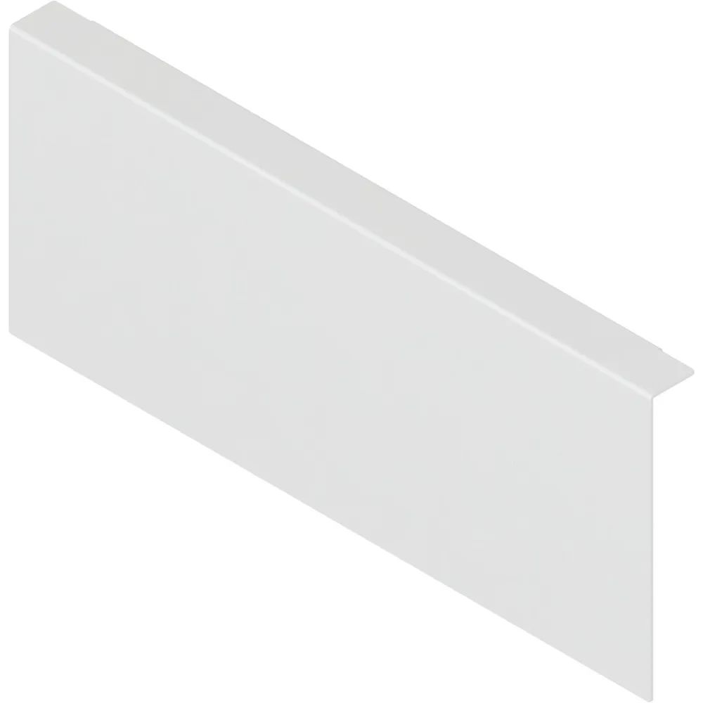 BLUM AMBIA-LINE Holzrückwandadapter. Höhe K, B242 mm, Stahl Seidenweiß