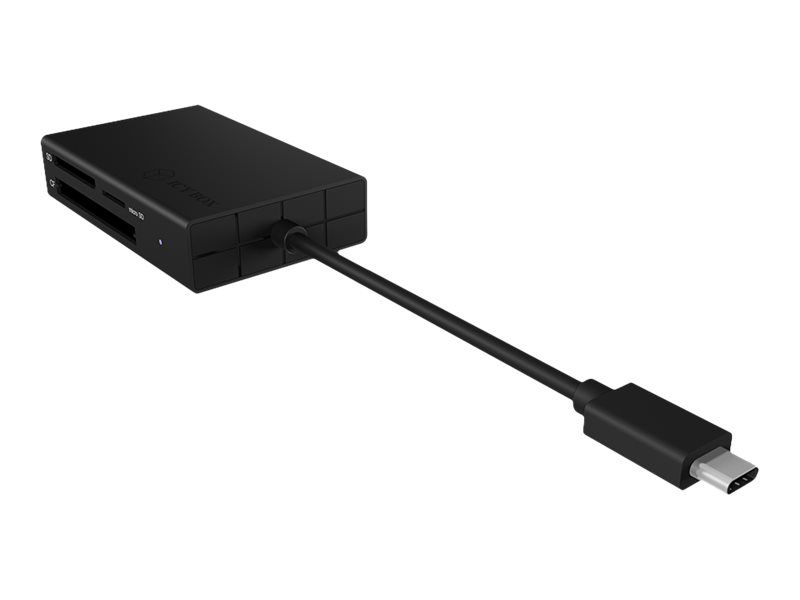 ICY BOX IB-CR401-C3 - Kartenleser (CF UDMA, microSD, microSDHC, microSDHC UHS-I, microSDHC UHS-II, microSDXC, microSDXC UHS-I, microSDXC UHS-II, SD, SDHC UHS-I, SDHC UHS-II, SDXC, SDXC UHS-I, SDXC UHS-II, CF)