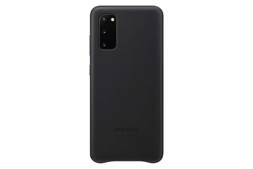 Samsung Leather-Cover "EF-VG980" für Galaxy S20, Schwarz