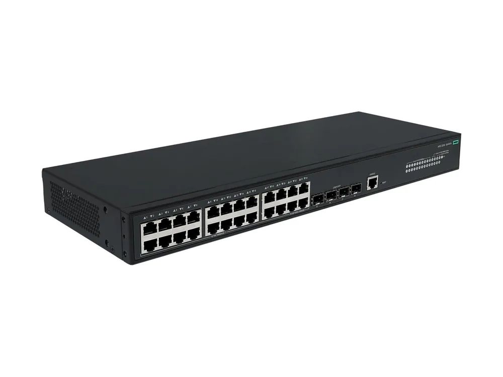 HPE Networking Comware 5050EI 20p 10/100/1000BASE-T 4P Smart Rate 1/2.5GbE 4p SFP 1G/2.5G AC Switch - Switch - L3 - managed - 20 x 10/100/1000Base-T + 4 x 1/2.5GBase-X + 4 x 1/2.5 Gigabit SFP (uplink / stacking)