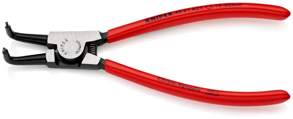 KNIPEX Sicherungsringzange für Außenringe auf Wellen mit Kunststoff überzogen schwarz atramentiert 170 mm