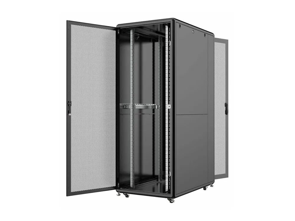 Lanview by Logon - Schrank Netzwerkschrank - 80 x 120, server line - freistehend - Schwarz, RAL 9005 - 42HE - 48.3 cm (19")