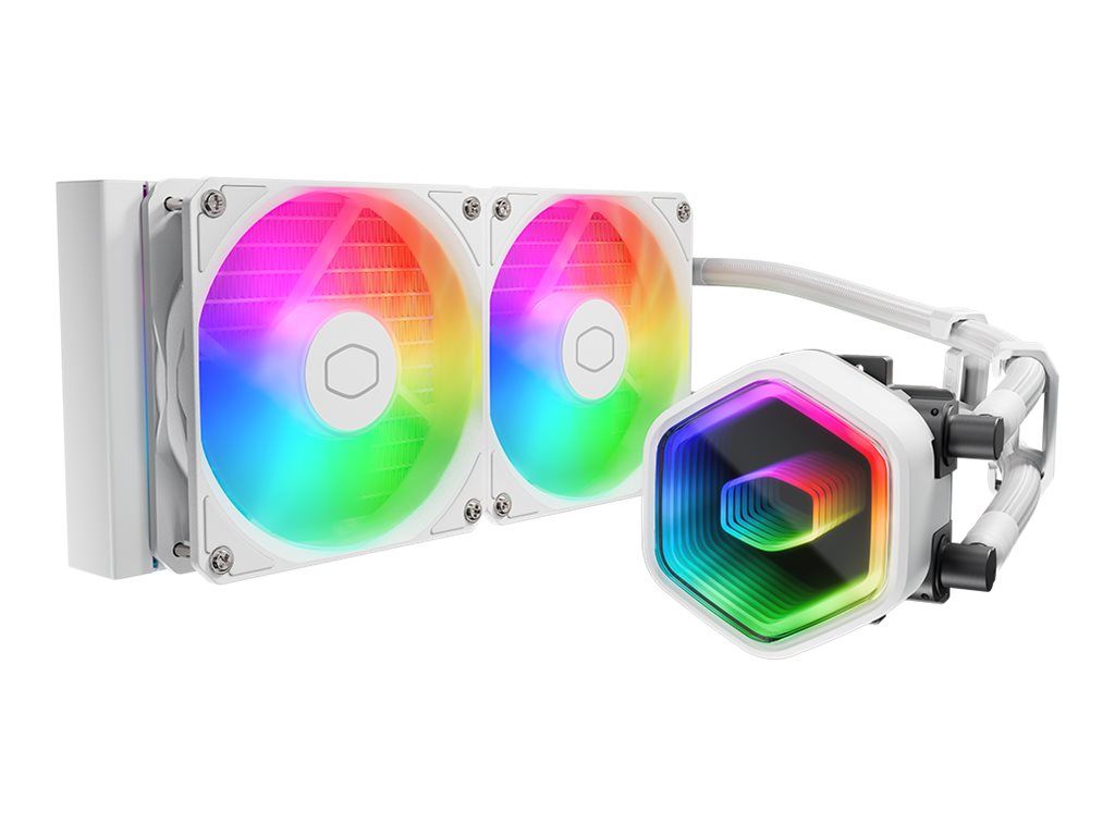 Cooler Master MasterLiquid 240 Core II - Prozessor-Flüssigkeitskühlsystem - Kühlergröße: 360 mm - (für: LGA1851, LGA1700, LGA1200, LGA2066, LGA2011-3, LGA2011, LGA1151, LGA1150, LGA1155, LGA1156, AM4, AM5)