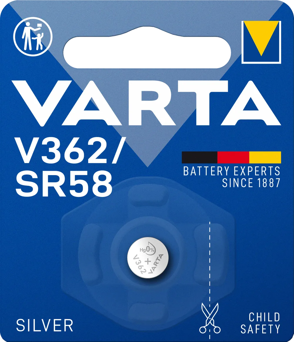 VARTA SILVER Coin V362/SR58 Blister 1