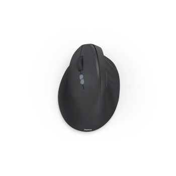 Hama Vertikale, ergonomische Linkshänder-Maus „EWM-500L“, Funk, 7 Tasten,Schwarz