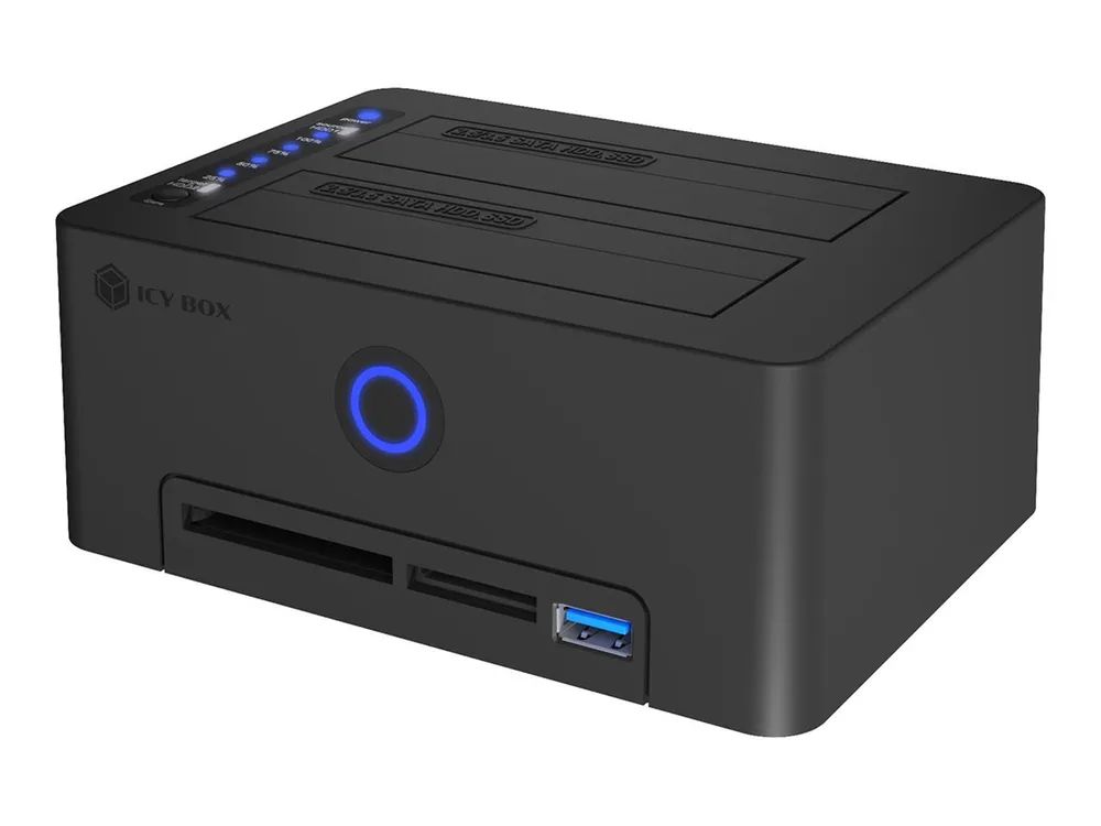 ICY BOX IB-1233CL-CR Klonstation für 2.5" SSD/HDD mit
