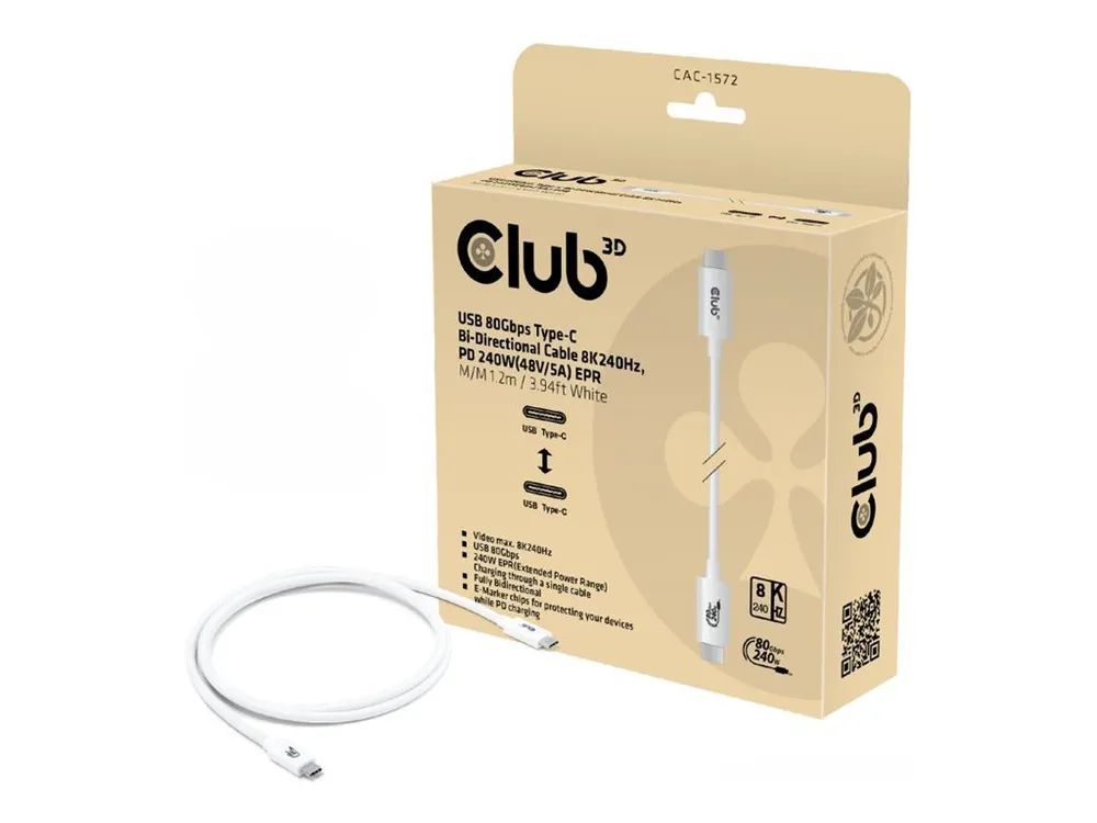 Club 3D USB-Kabel - 24 pin USB-C (M) zu 24 pin USB-C (M)