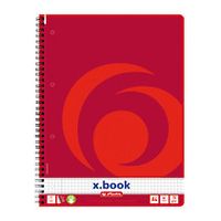 Herlitz 10834117 - Rot - A4 - 80 Blätter - 70 g/m² - Kariertes Papier